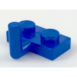 Plate, Modified 1 x 2 with Bar Arm Up (Horizontal Arm 6mm) - Blue