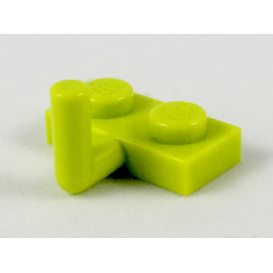 Plate, Modified 1 x 2 with Bar Arm Up (Horizontal Arm 6mm) - Medium Lime