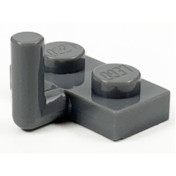 Plate, Modified 1 x 2 with Bar Arm Up (Horizontal Arm 6mm) - Dark Bluish Gray