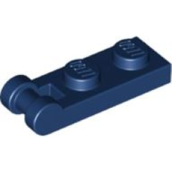 Plate, Modified 1 x 2 with Bar Handle on End - Dark Blue