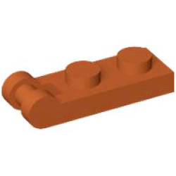 Plate, Modified 1 x 2 with Bar Handle on End - Dark Orange