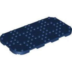 Plate, Modified 8 x 16 with Rounded Corners and 4 Feet (Education Science Sets) - Dark Blue
