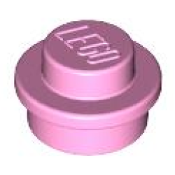 Plate, Round 1 x 1 - Bright Pink