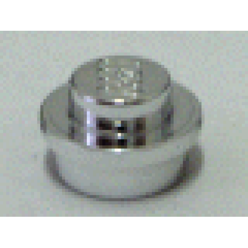 Деталь LEGO 4073 Plate, Round 1 x 1 - Chrome Silver