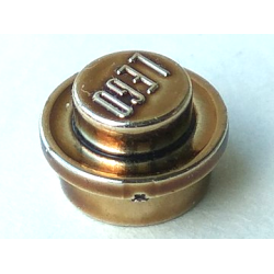 Plate, Round 1 x 1 - Chrome Antique Brass