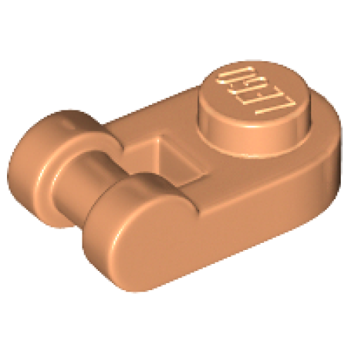 Деталь LEGO 26047 Plate, Round 1 x 1 with Bar Handle - Nougat