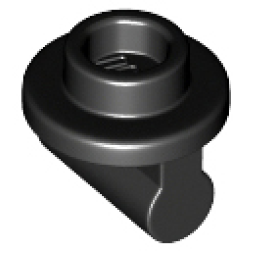 Деталь LEGO 79194 Plate, Round 1 x 1 with Bar Handle on Long Stem - Black