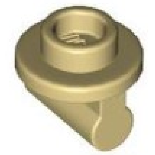 Деталь LEGO 79194 Plate, Round 1 x 1 with Bar Handle on Long Stem - Tan