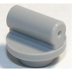 Plate, Round 1 x 1 with Bar Handle on Short Stem - Light Bluish Gray