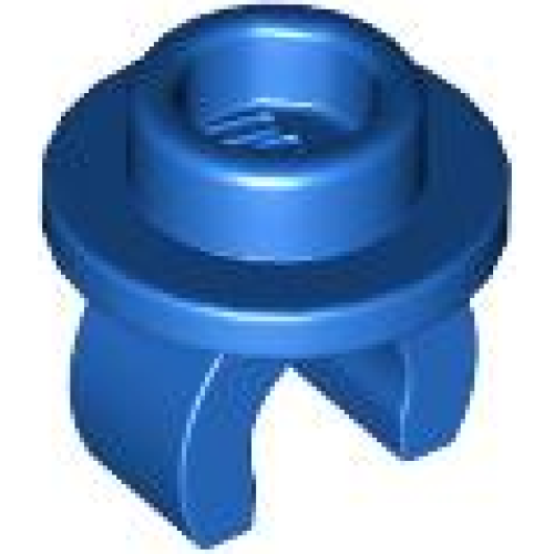 Деталь LEGO 5264 Plate, Round 1 x 1 with Clip on Bottom - Blue