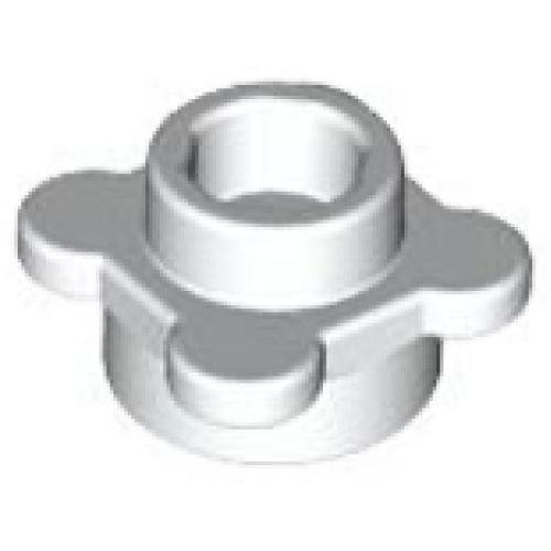 Деталь LEGO 33291 Plate, Round 1 x 1 with Flower Edge (4 Knobs / Petals) - White