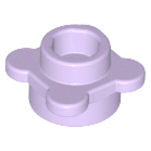 Деталь LEGO 33291 Plate, Round 1 x 1 with Flower Edge (4 Knobs / Petals) - Lavender