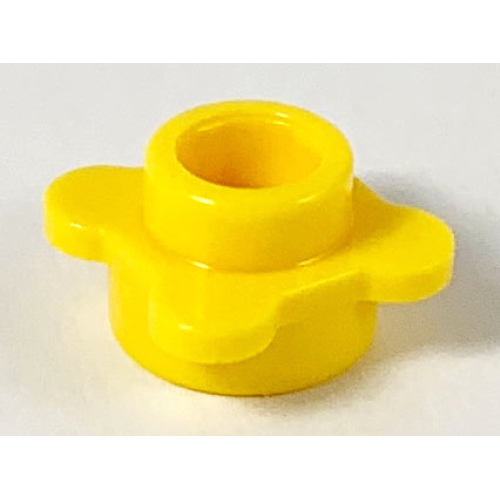 Деталь LEGO 33291 Plate, Round 1 x 1 with Flower Edge (4 Knobs / Petals) - Yellow
