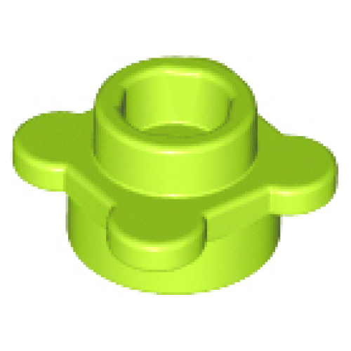 Деталь LEGO 33291 Plate, Round 1 x 1 with Flower Edge (4 Knobs / Petals) - Lime