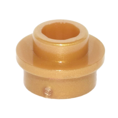 Деталь LEGO 85861 Plate, Round 1 x 1 with Open Stud - Pearl Gold