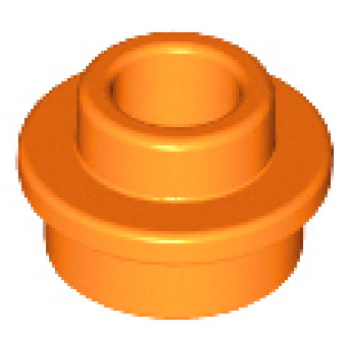 Деталь LEGO 85861 Plate, Round 1 x 1 with Open Stud - Orange
