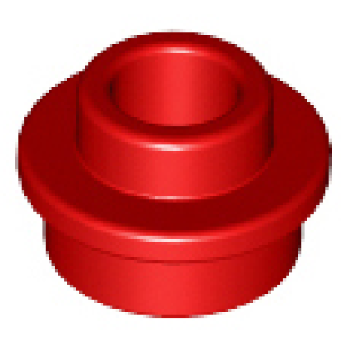 Деталь LEGO 85861 Plate, Round 1 x 1 with Open Stud - Red