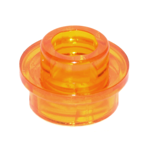 Деталь LEGO 85861 Plate, Round 1 x 1 with Open Stud - Trans-Orange