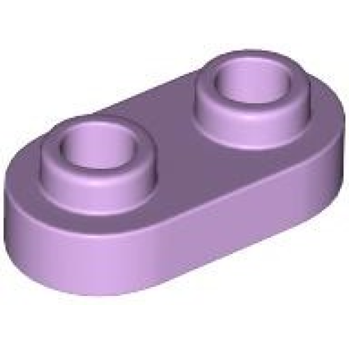 Деталь LEGO 35480 Plate, Round 1 x 2 with Open Studs - Lavender
