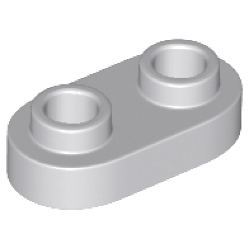 Деталь LEGO 35480 Plate, Round 1 x 2 with Open Studs - Light Bluish Gray