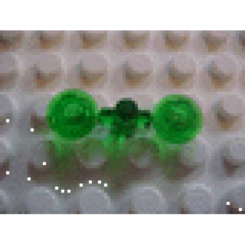 Деталь LEGO 4073sprue Plate, Round 1 x 1, 2 on Sprue - Trans-Green