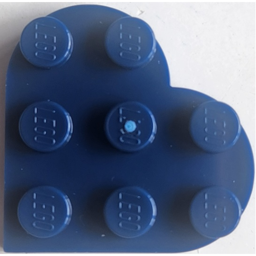 Деталь LEGO 39613 Plate, Round 3 x 3 Heart - Dark Blue
