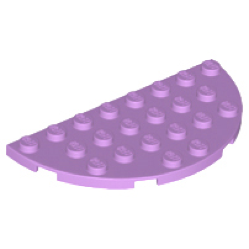 Деталь LEGO 22888 Plate, Round Half 4 x 8 - Medium Lavender