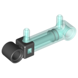 Pneumatic Cylinder with 2 Inlets Small (32mm) - Trans-Light Blue Pneumatic Cylinder with 2 Inlets Small (32mm) - Trans-Light Blue