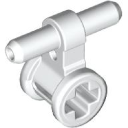 Pneumatic Hose Connector with Axle Connector - White Pneumatic Hose Connector with Axle Connector - White