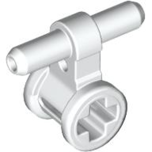 Деталь LEGO 99021 Pneumatic Hose Connector with Axle Connector - White