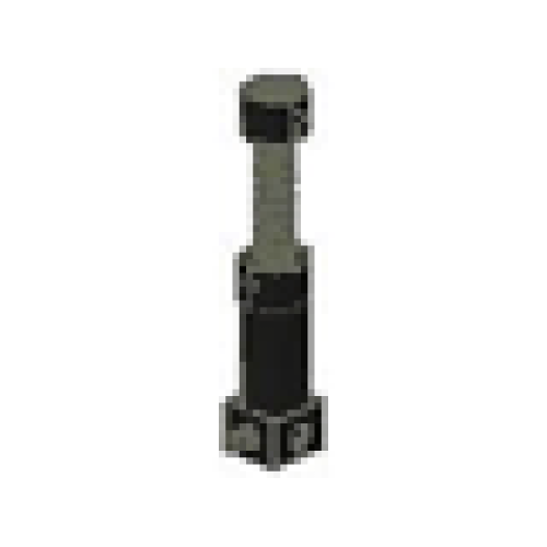 Деталь LEGO 2797c02 Pneumatic Pump Second Version with Black Top - Black