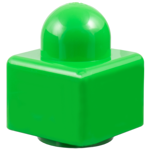 Деталь LEGO 31000 Primo Brick 1 x 1 - Bright Green