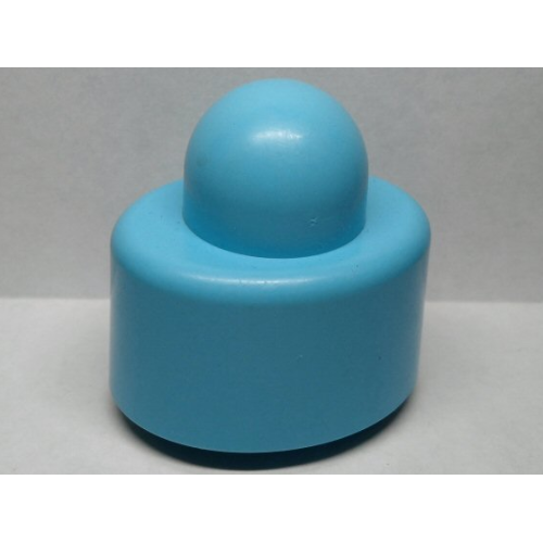 Деталь LEGO 44589 Primo Brick 1 x 1, Oval - Sky Blue