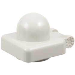 Primo Plate 1 x 1 with Hinges - Very Light Gray