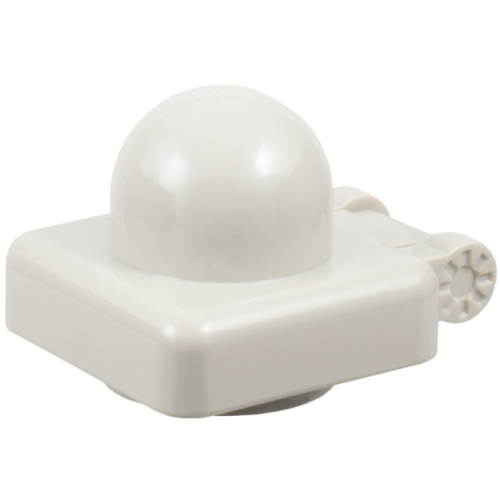 Деталь LEGO 45209 Primo Plate 1 x 1 with Hinges - Very Light Gray