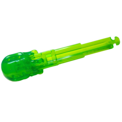 Projectile Arrow, Solid Shaft with Round End with 4 Notches - Trans-Bright Green Projectile Arrow, Solid Shaft with Round End with 4 Notches - Trans-Bright Green