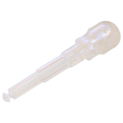 Projectile Arrow, Solid Shaft with Round End with 4 Notches - Satin Trans-Clear Projectile Arrow, Solid Shaft with Round End with 4 Notches - Satin Trans-Clear