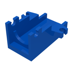 Projectile Launcher Part, Cannon Base 2 x 4 - Blue Projectile Launcher Part, Cannon Base 2 x 4 - Blue