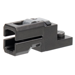 Projectile Launcher, 1 x 2 Mini Blaster / Tile Shooter with Dark Bluish Gray Trigger (69754 / 69755) - Pearl Dark Gray