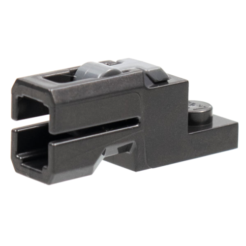 Деталь LEGO 69754c01 Projectile Launcher, 1 x 2 Mini Blaster / Tile Shooter with Dark Bluish Gray Trigger (69754 / 69755) - Pearl Dark Gray