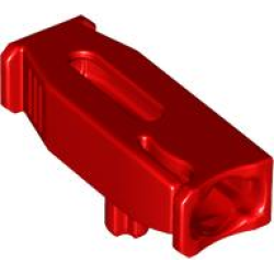Projectile Launcher, 4 x 2 x 1 with Bottom Axle (For 1 x 1 Round Tiles) - Red