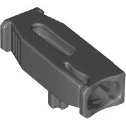 Projectile Launcher, 4 x 2 x 1 with Bottom Axle (For 1 x 1 Round Tiles) - Dark Bluish Gray