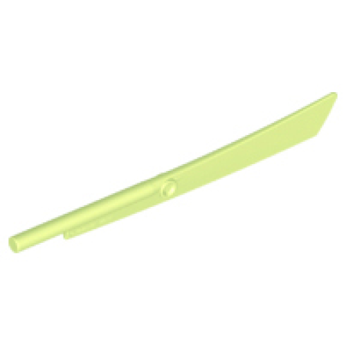 Деталь LEGO 98137 Propeller 1 Blade 10L with Bar (Sword Blade) - Yellowish Green