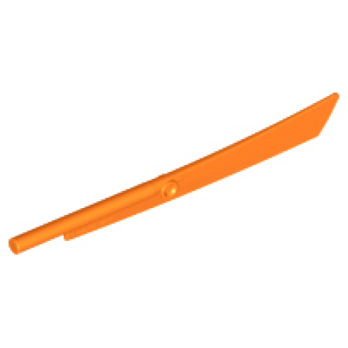 Деталь LEGO 98137 Propeller 1 Blade 10L with Bar (Sword Blade) - Orange