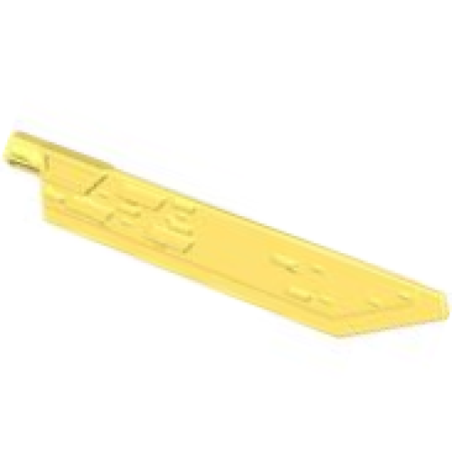 Деталь LEGO 65184 Propeller 1 Blade 14L with Axle Hole (Sword Blade) - Bright Light Yellow