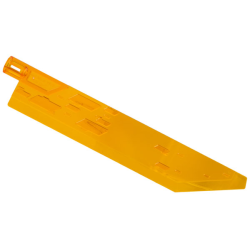 Propeller 1 Blade 14L with Axle Hole (Sword Blade) - Trans-Orange