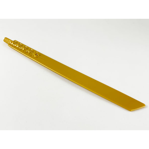 Деталь LEGO 98135 Propeller 1 Blade 16L with Axle (Sword Blade) - Pearl Gold