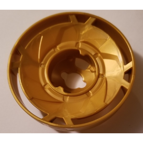 Деталь LEGO 35775 Propeller 1 Blade Solid 10 Diameter (Ninjago Spinjitzu Rotor) - Pearl Gold