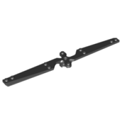 Propeller 2 Blade 4 x 22 - Black Propeller 2 Blade 4 x 22 - Black