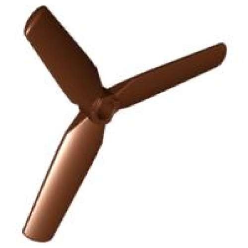 Деталь LEGO 30332 Propeller 3 Blade 9 Diameter - Reddish Brown